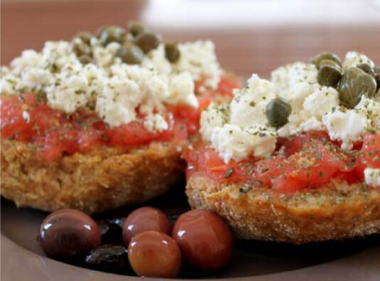 Simple Greek Recipes  <br> to Try: Dakos